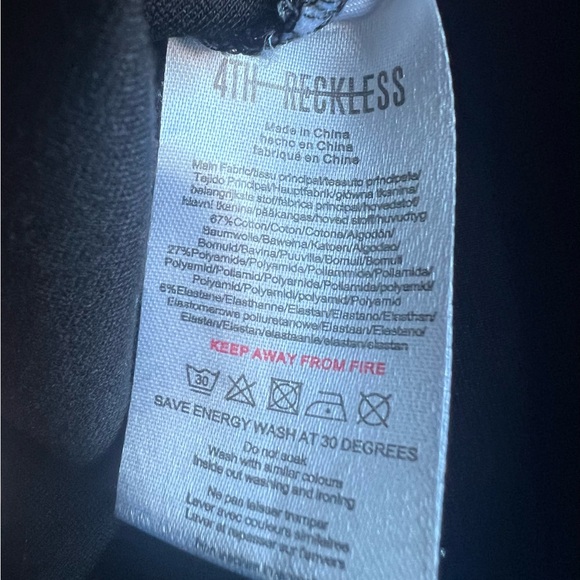 4th & Reckless Lara Cut Out Detail Black Bodysuit Size M - Picture 8 of 10